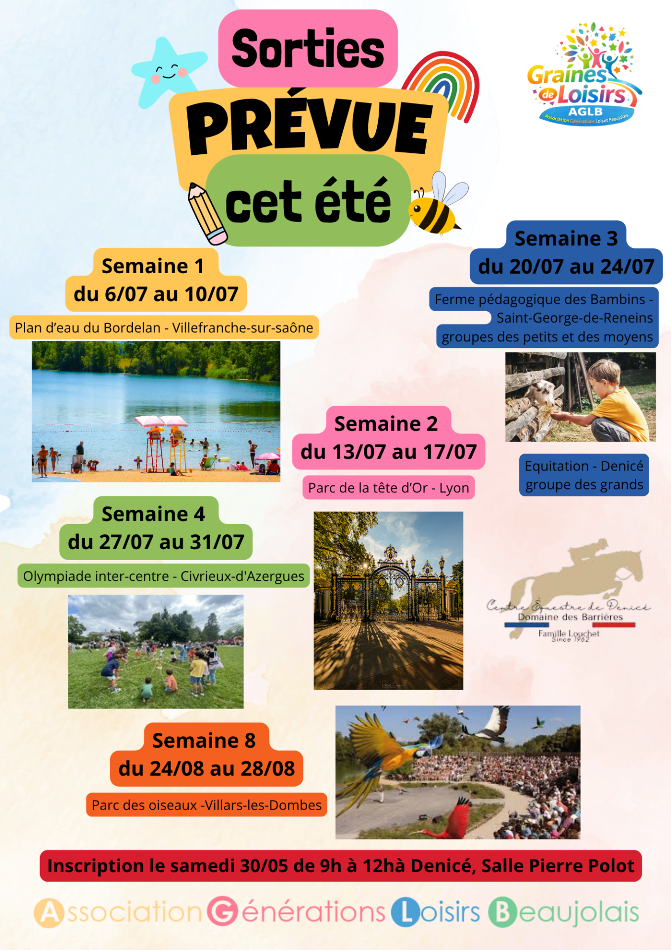 Affiche sorties ete 26