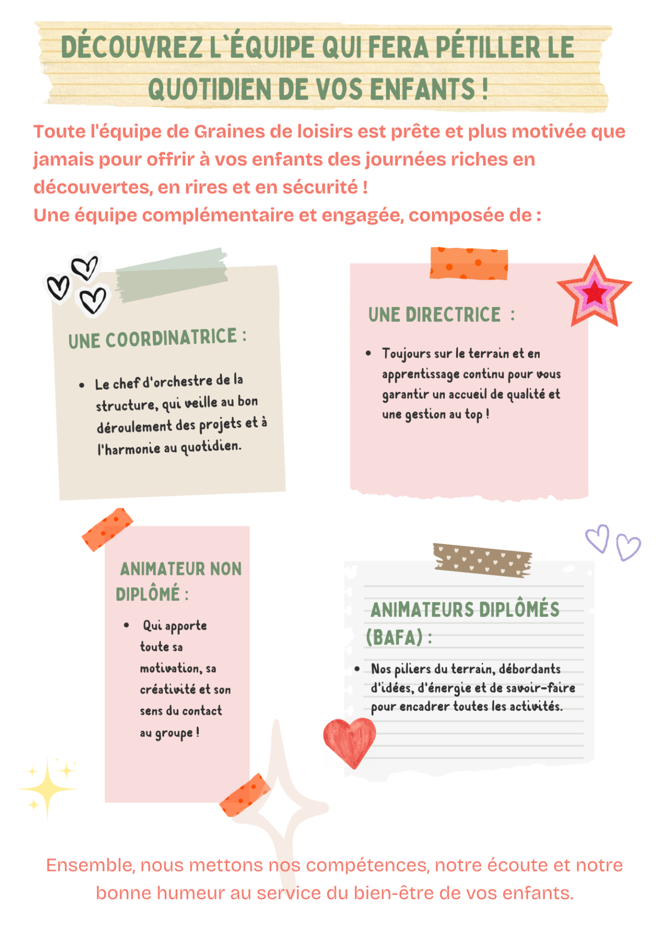 Decouvrez l equipe qui fera petiller le quotidien de vos enfants 1
