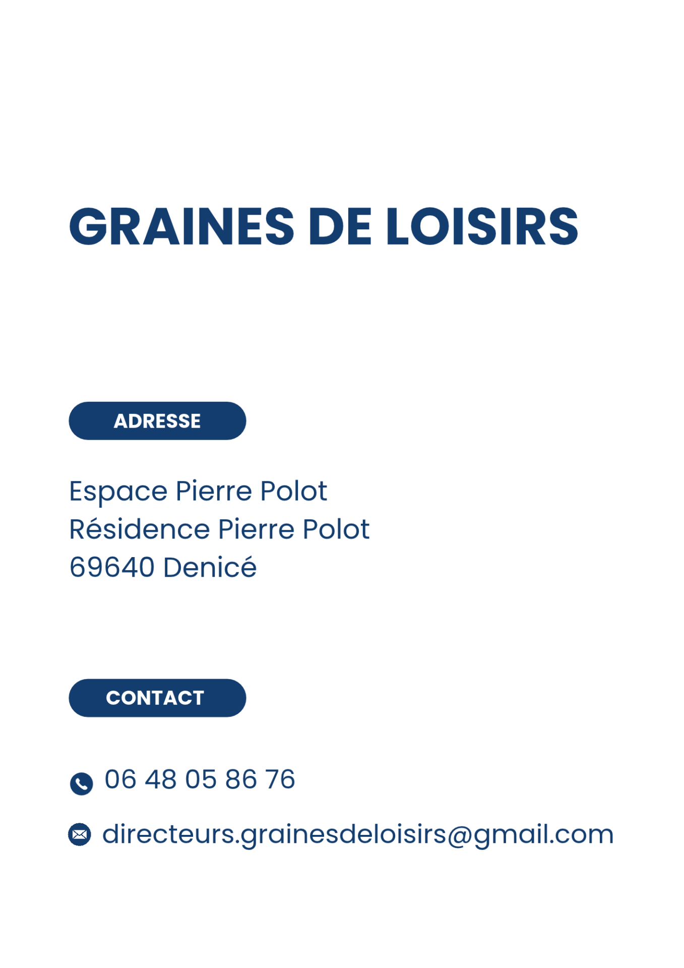 Graines de loisirs 2