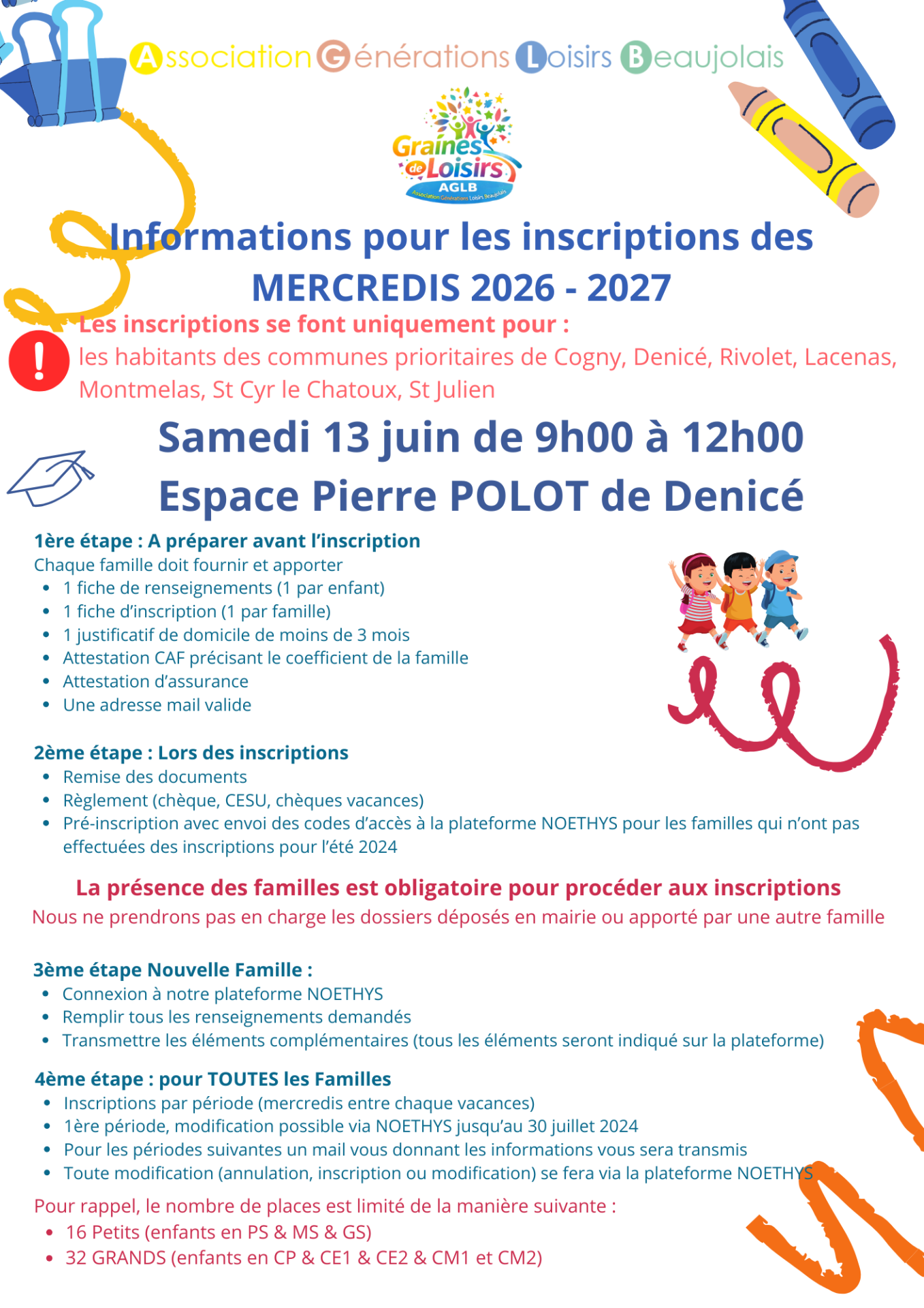 Organisation des inscriptions mercredis 2026 2027