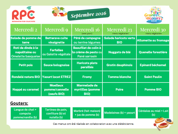 Repas sept